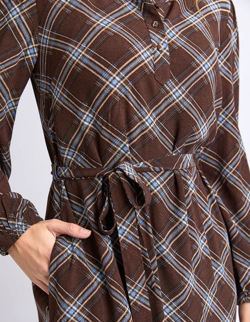 Foxwood - Edison Choc Check Dress