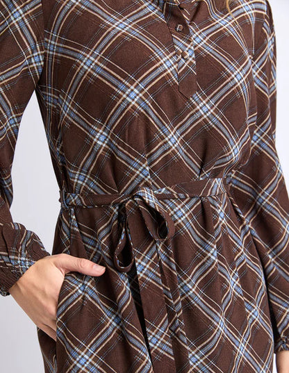 Foxwood - Edison Choc Check Dress