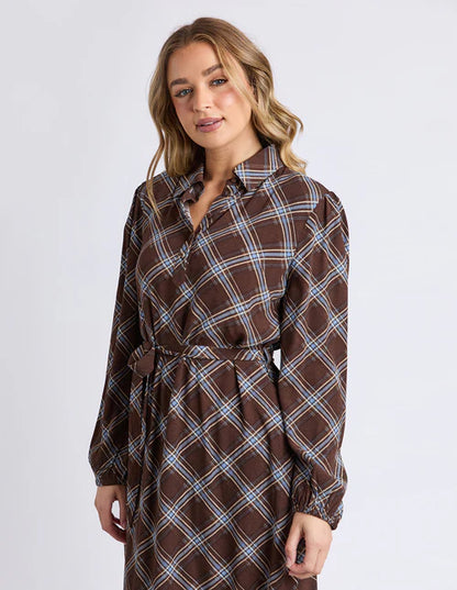 Foxwood - Edison Choc Check Dress