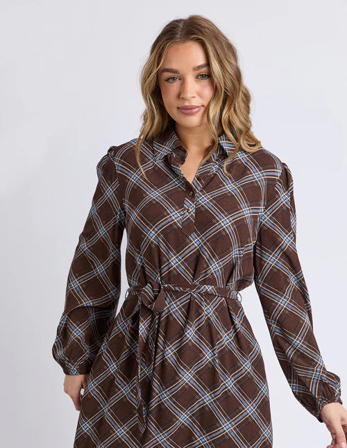 Foxwood - Edison Choc Check Dress
