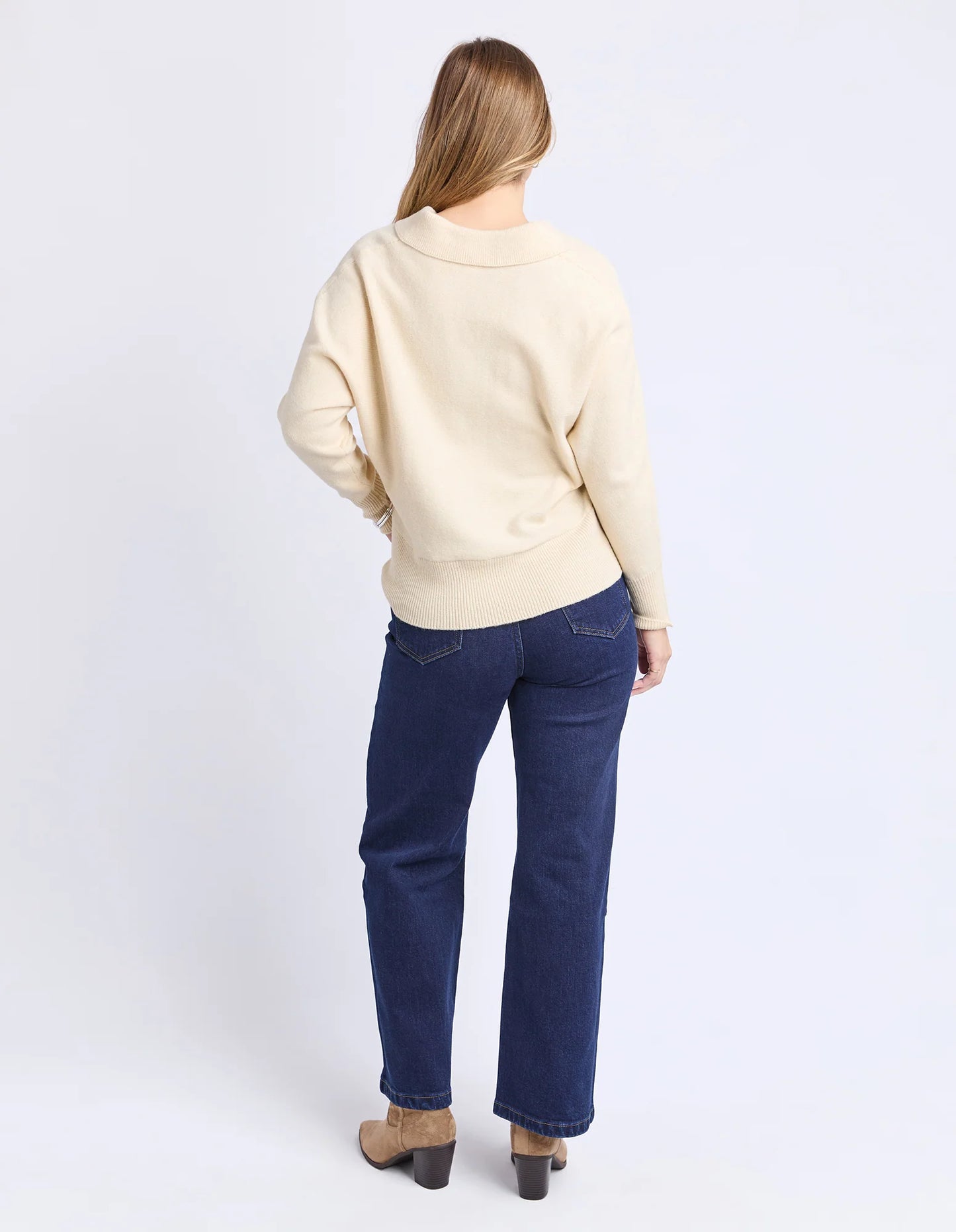 Foxwood Elea Knit Polo - Pale Yellow