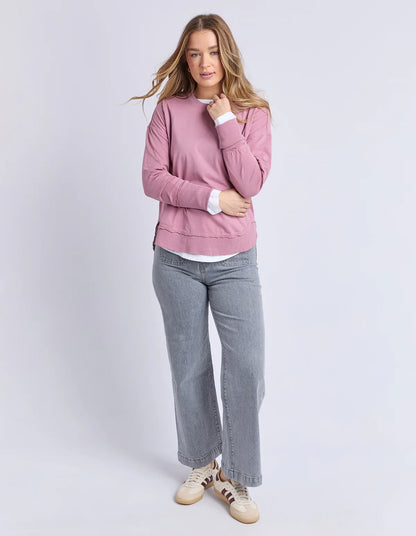 Foxwood Farrah Long Sleeve Top - Dusty Rose Pink