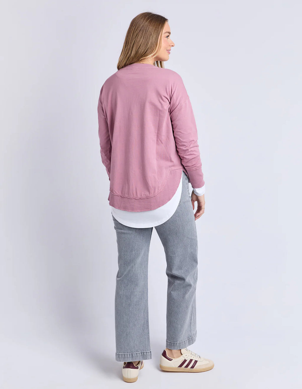 Foxwood Farrah Long Sleeve Top - Dusty Rose Pink