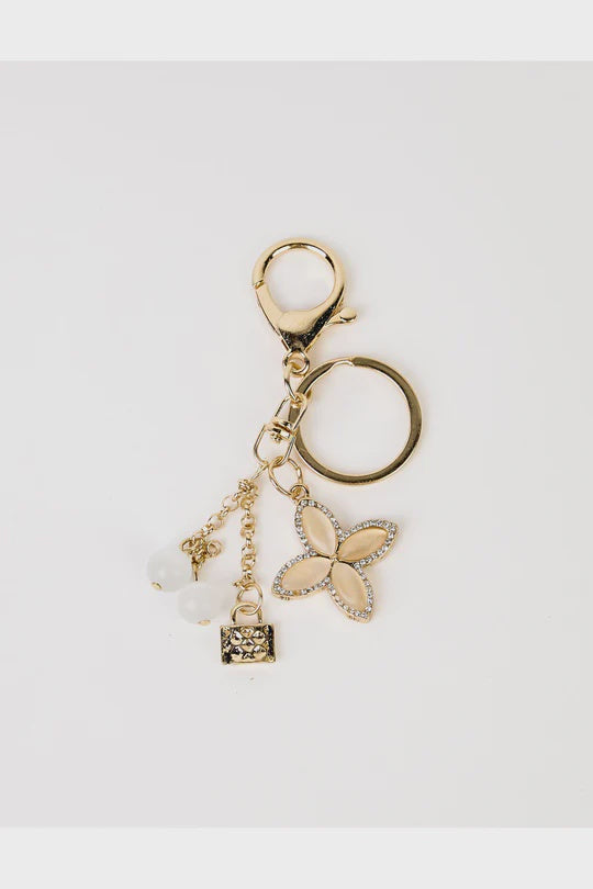 Stella & Gemma Gold Flower Keychain