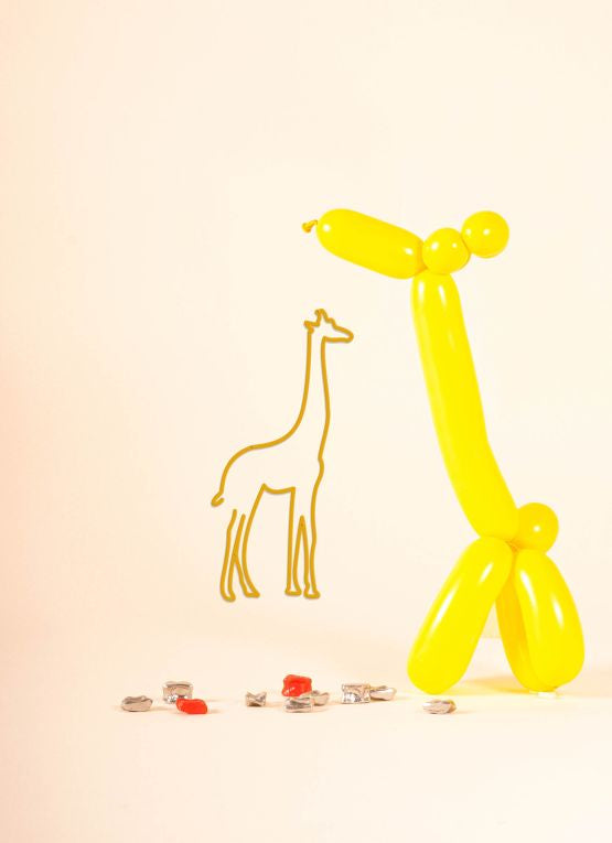 Minimalist Metal Wall Art - Giraffe