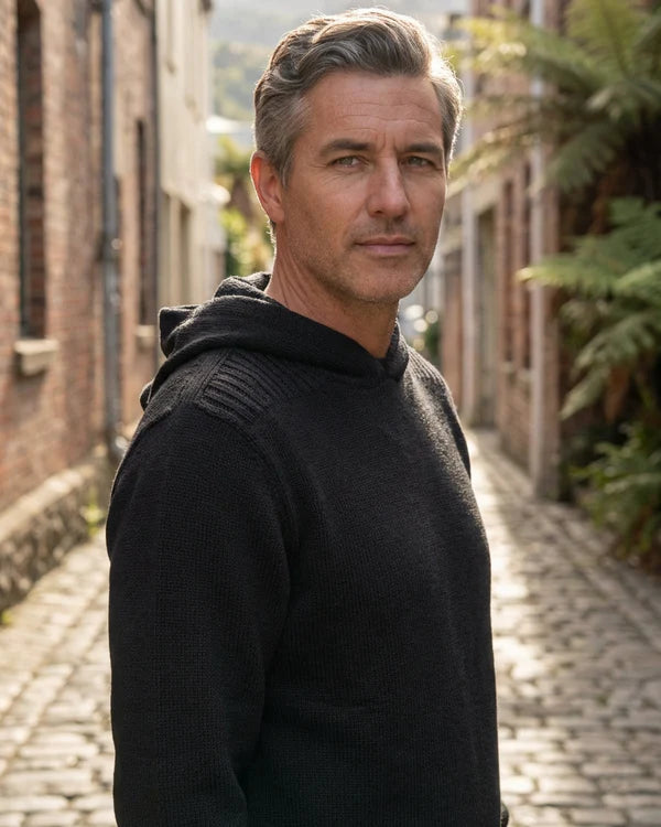 Acrux - 400 Wool Hoodie - Black