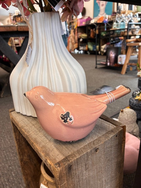 Ceramic Bird Dusky Pink