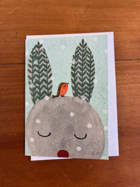 M & G - Bunny and Friend Mini Card