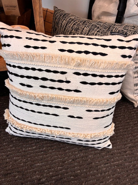Zulu Cushion White & Black