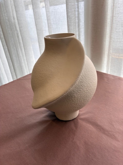 White Twist Vase