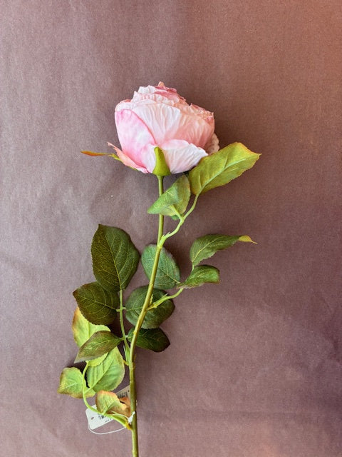 Artificial English Rose Soft Pink