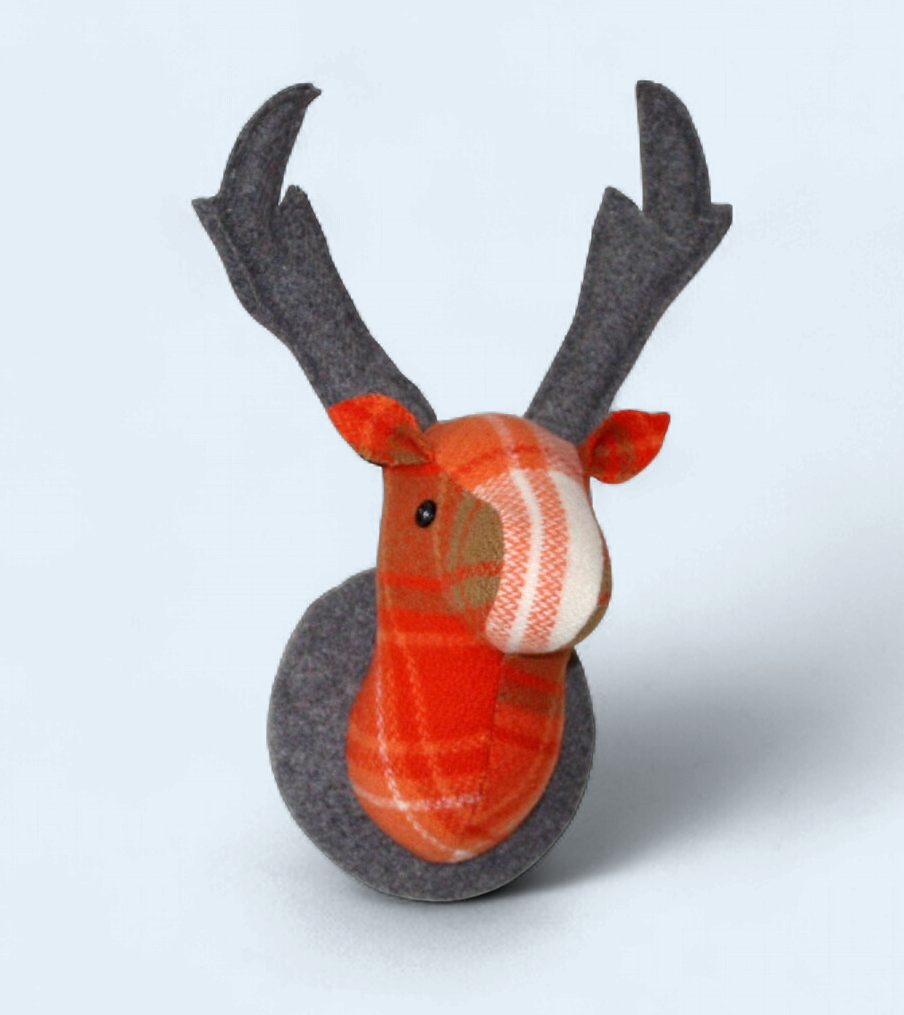 Fully Woolly | Vintage Wool Stage Wall Hanging | Pumpkin Spice