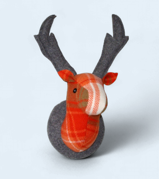 Fully Woolly | Vintage Wool Stage Wall Hanging | Pumpkin Spice