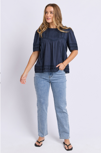 Foxwood | Juna Top | Dark Sapphire