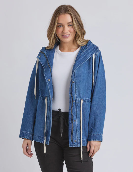 Foxwood | Kingston Anorak | Mid Blue