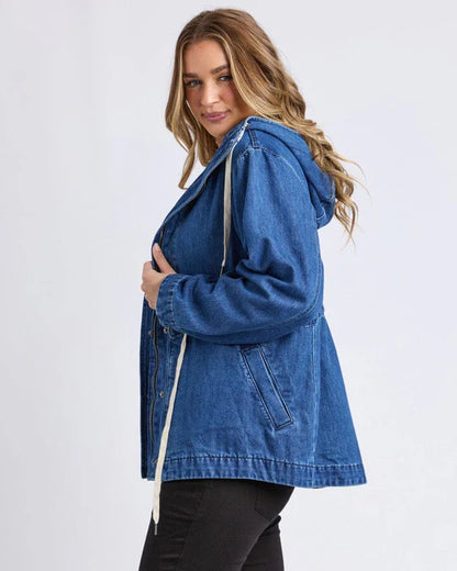Foxwood | Kingston Anorak | Mid Blue