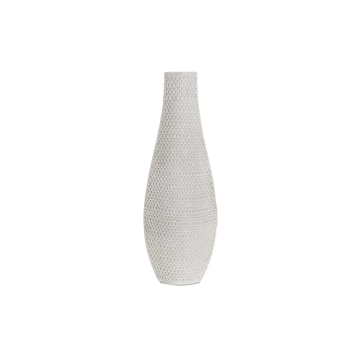 Knit Look Ivory Tall Vase