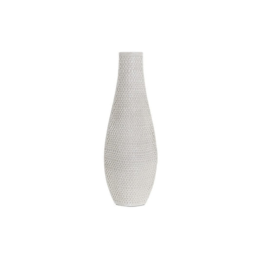 Knit Look Ivory Tall Vase