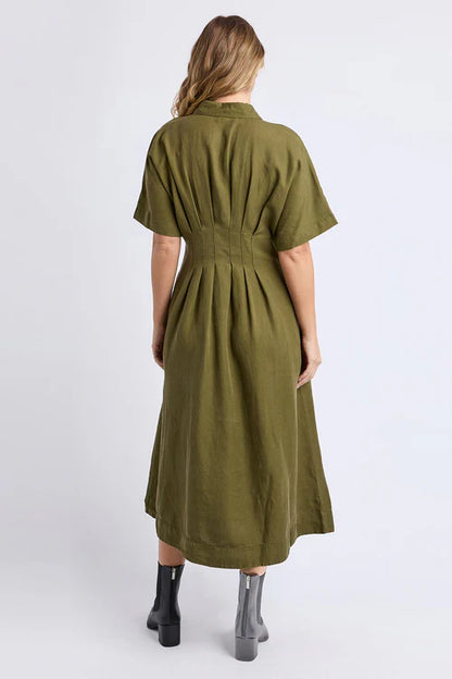Foxwood | Marbella Dress | Moss Green