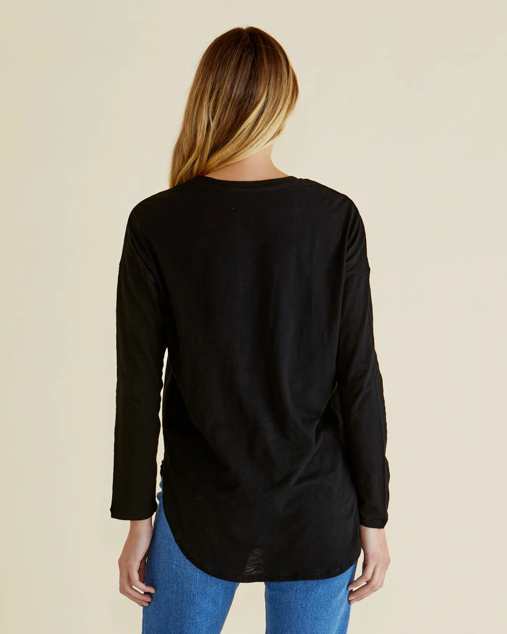 Betty Basics Megan Long Sleeve Top - Black