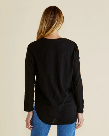 Betty Basics - Megan Long Sleeve Top - Black