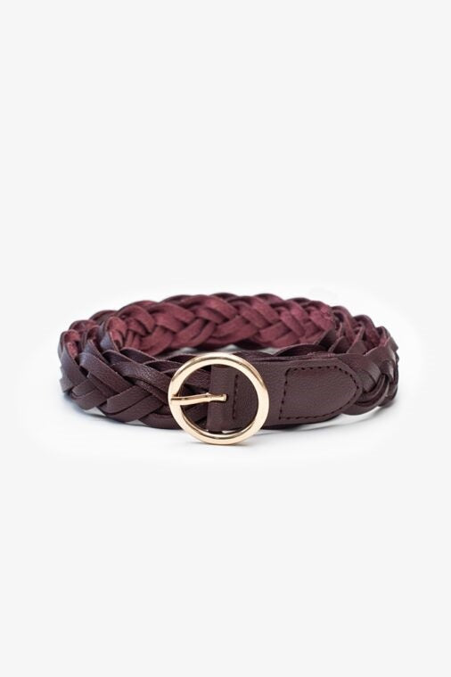 Antler | Merlot Plait Belt
