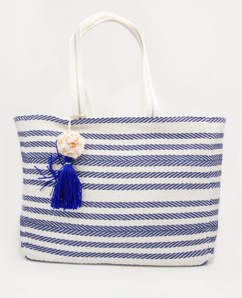 Stella + Gemma Navy Stripe Shopper Bag