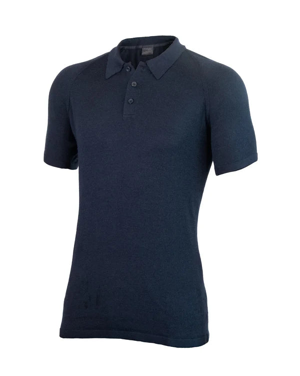 Acrux - Superfine Merino SS Polo - Navy
