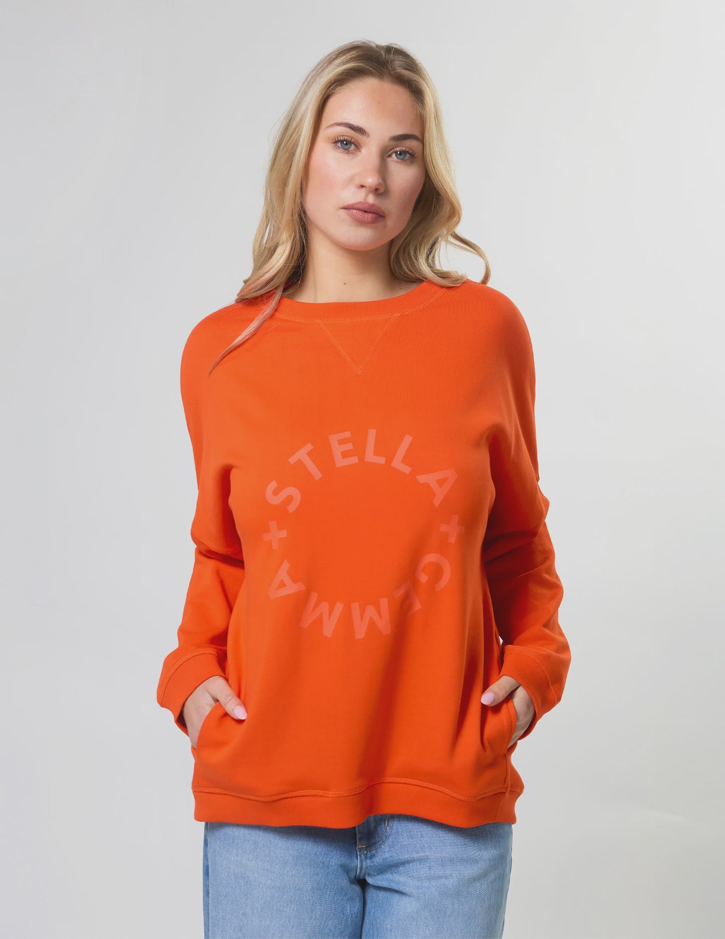 Stella + Gemma Newport Pocket Crew - Tangerine