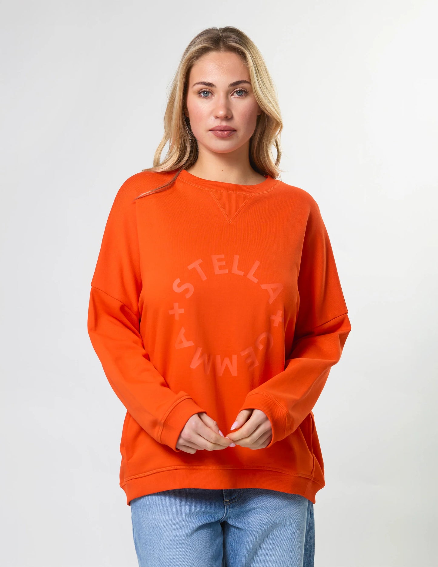 Stella + Gemma Newport Pocket Crew - Tangerine