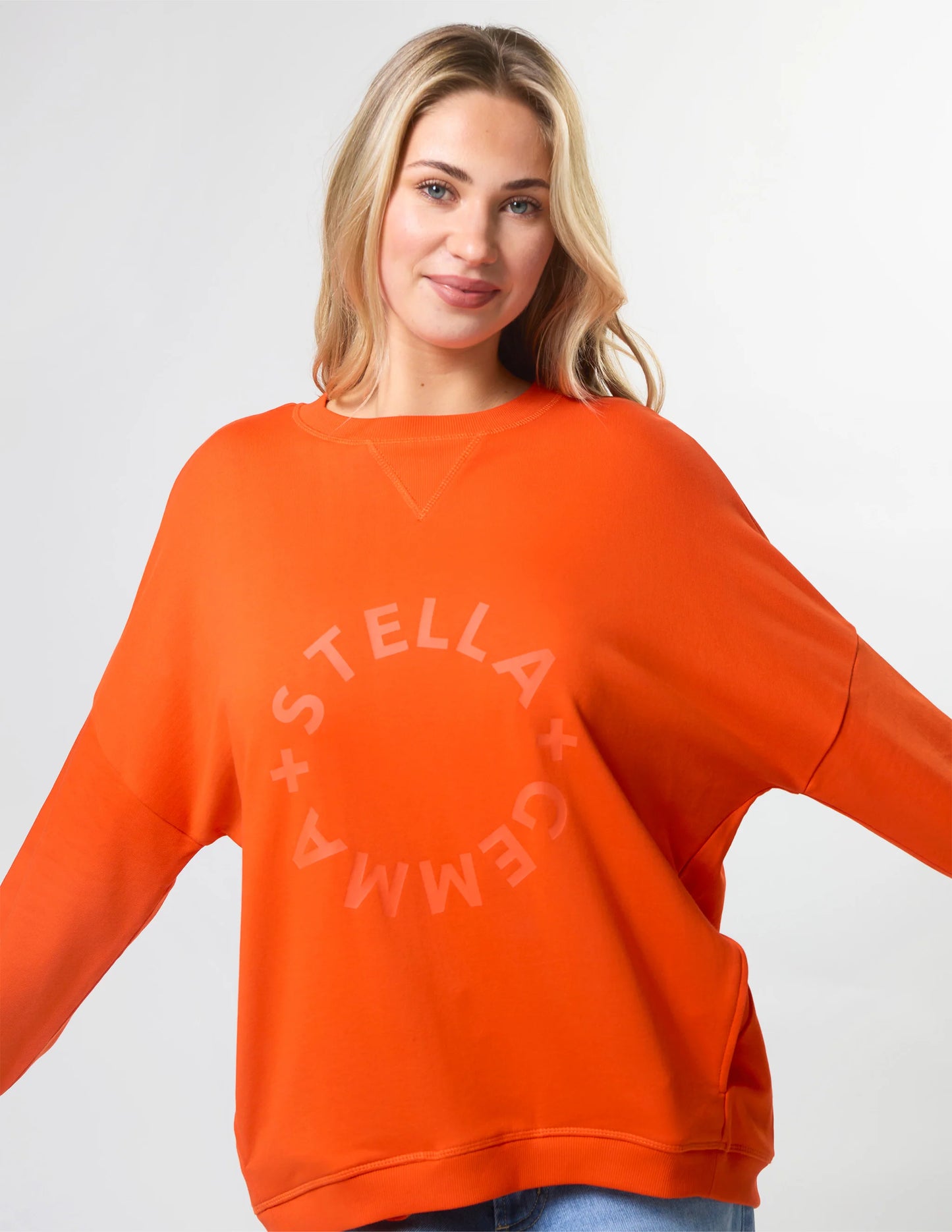 Stella + Gemma Newport Pocket Crew - Tangerine