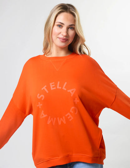 Stella + Gemma Newport Pocket Crew - Tangerine