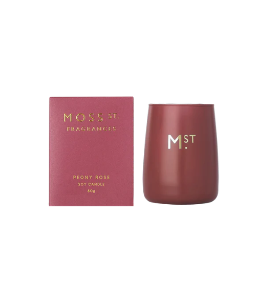 Moss St. - Peony Rose Soy Candle 80g