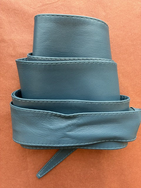 Amici | Italian Leather Wrap | Petrol Blue