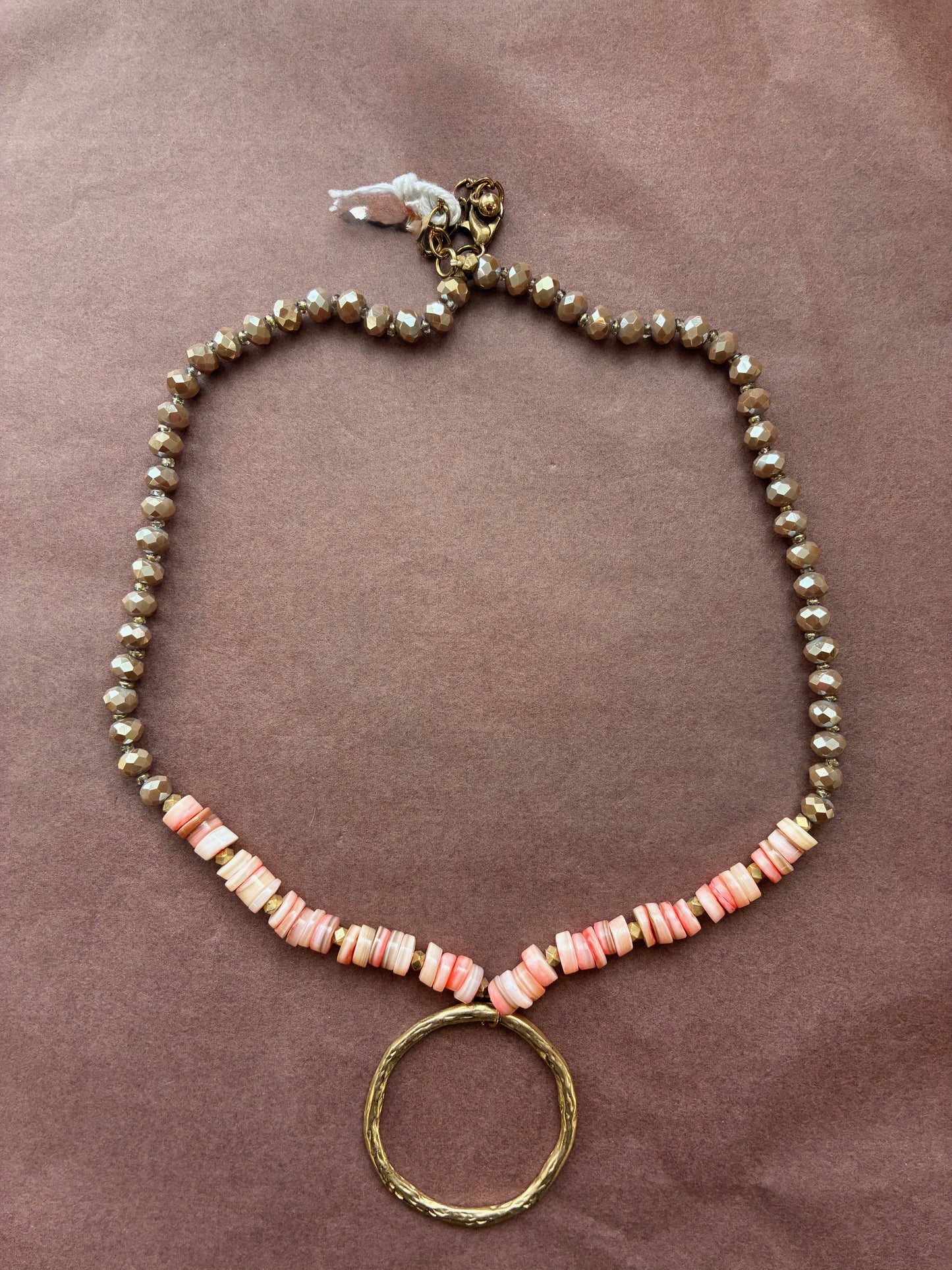 Enhance Pink and Gold Necklace
