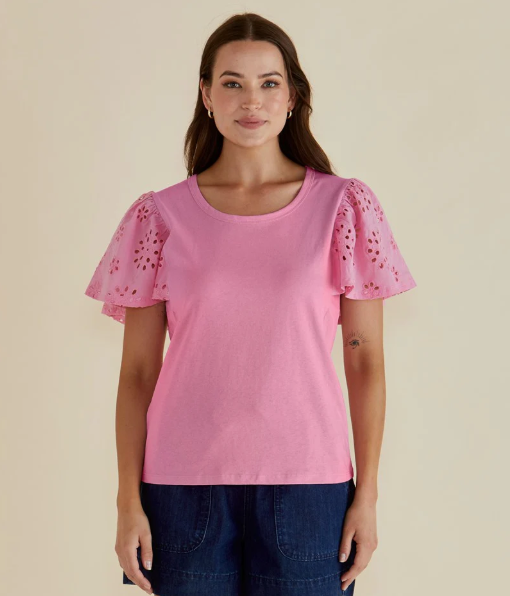 Betty Basics | Lottie Tee | Baby Pink