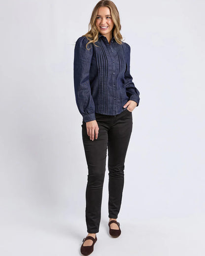 Foxwood Poppy Denim Shirt