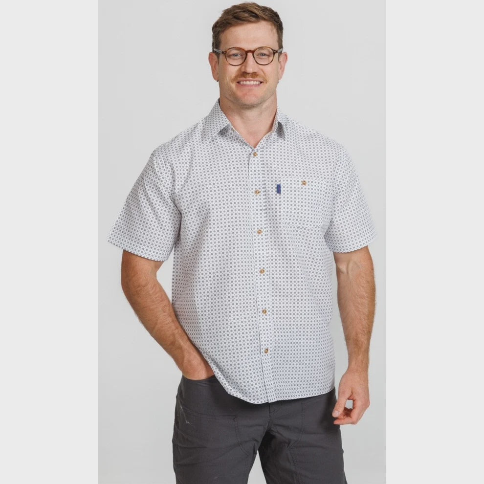 Portobello Road | Short Sleeve Shirt | Dobby Print