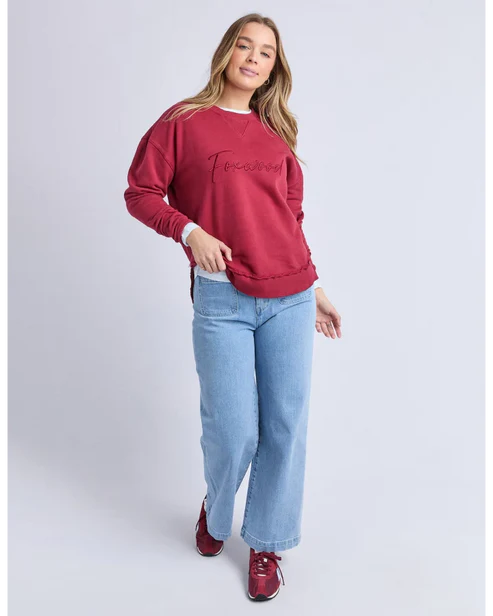 Foxwood Signature Crew - Rhubarb Red