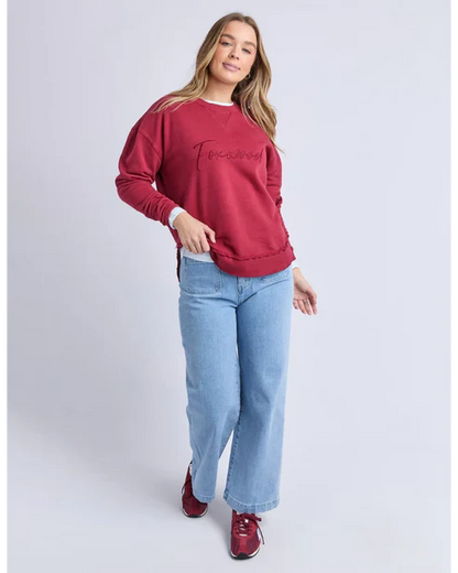 Foxwood Signature Crew - Rhubarb Red