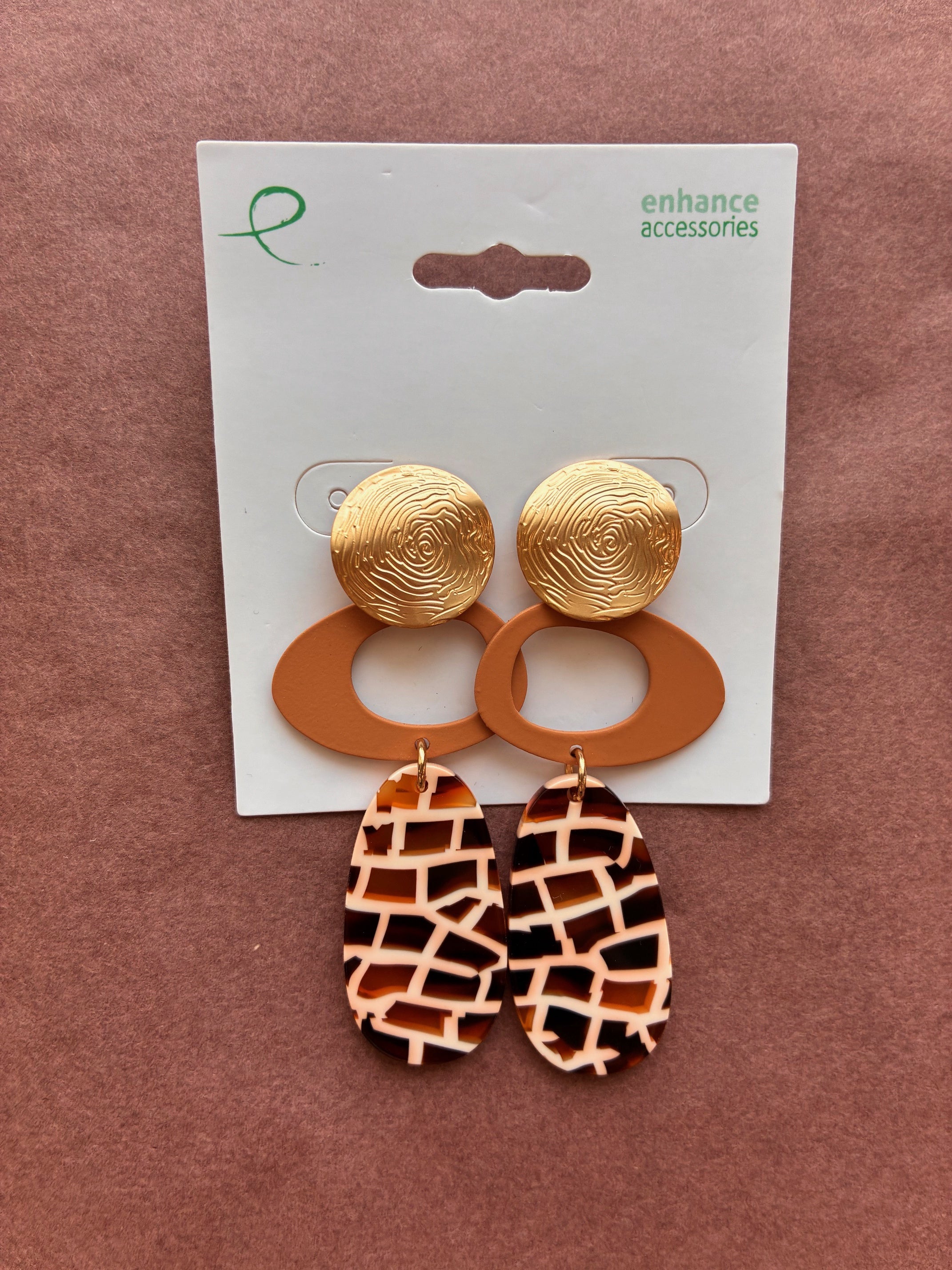 Enhance - Earrings Riley Terracotta