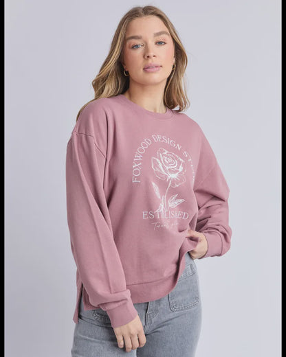 Foxwood Established Rose Crew  - Dusty Rose