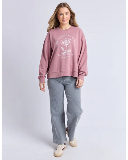 Foxwood Established Rose Crew  - Dusty Rose