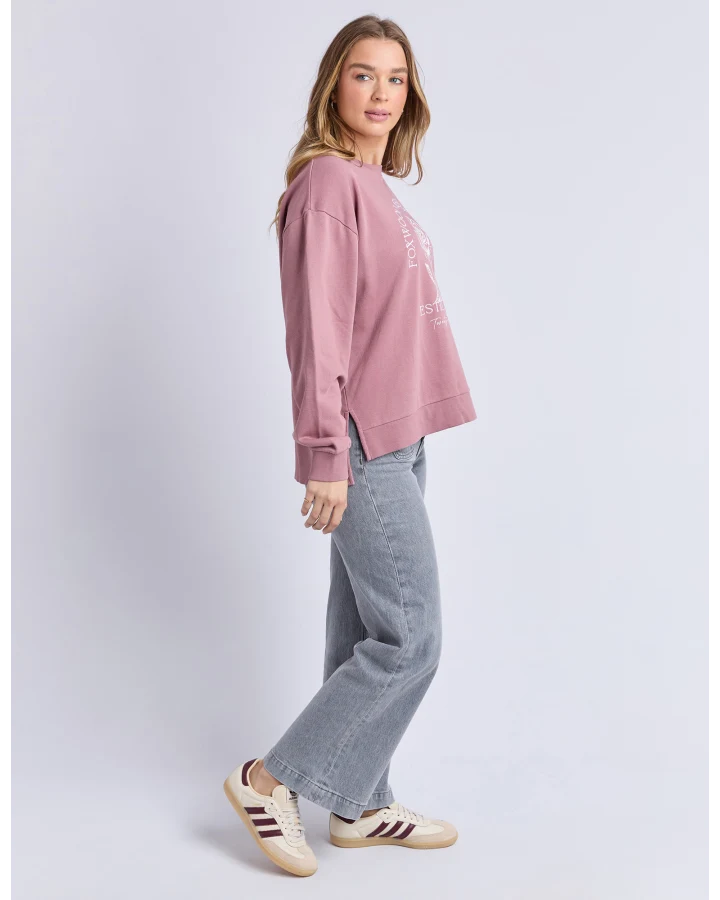 Foxwood Established Rose Crew  - Dusty Rose