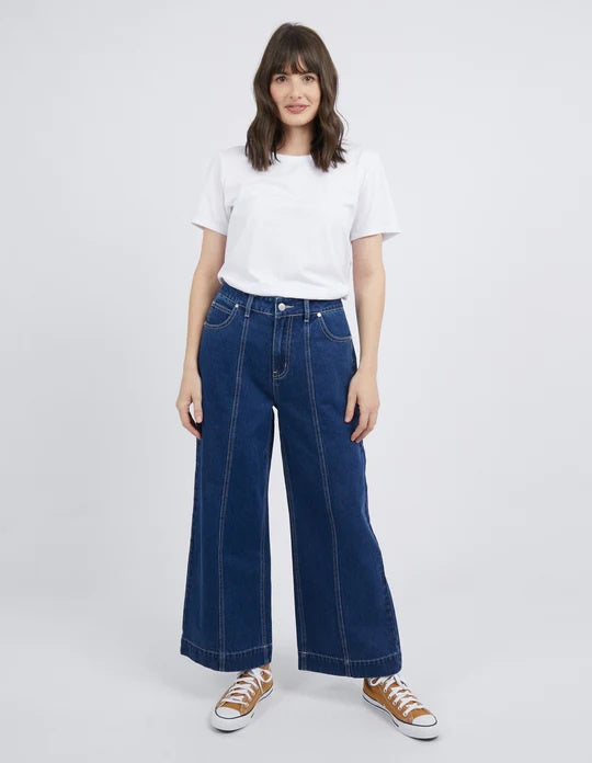 Foxwood - Denim - Royal Wide Leg Jean Blue