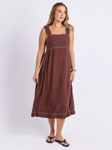 Foxwood | Sage Dress | Chocolate