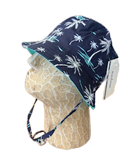Sundaise - Drew Bucket Hat - Palm Trees 3-6 years