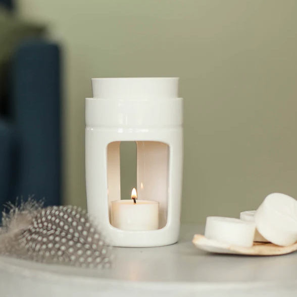 Living Lights | Soy Melt Burner | White