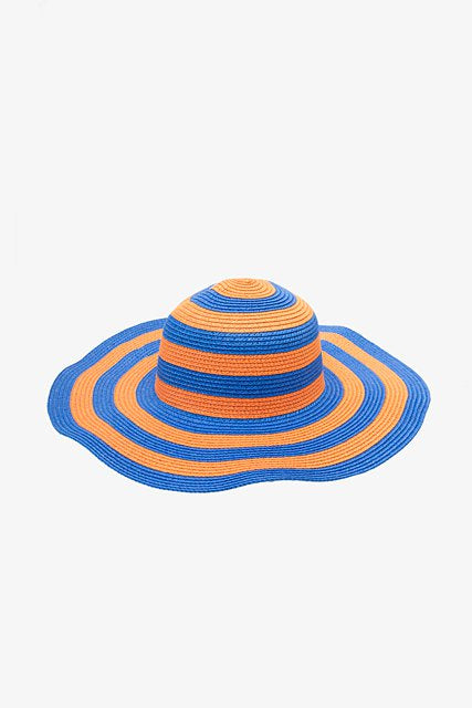 Antler - Sunhat - Colbalt & OJ Striped
