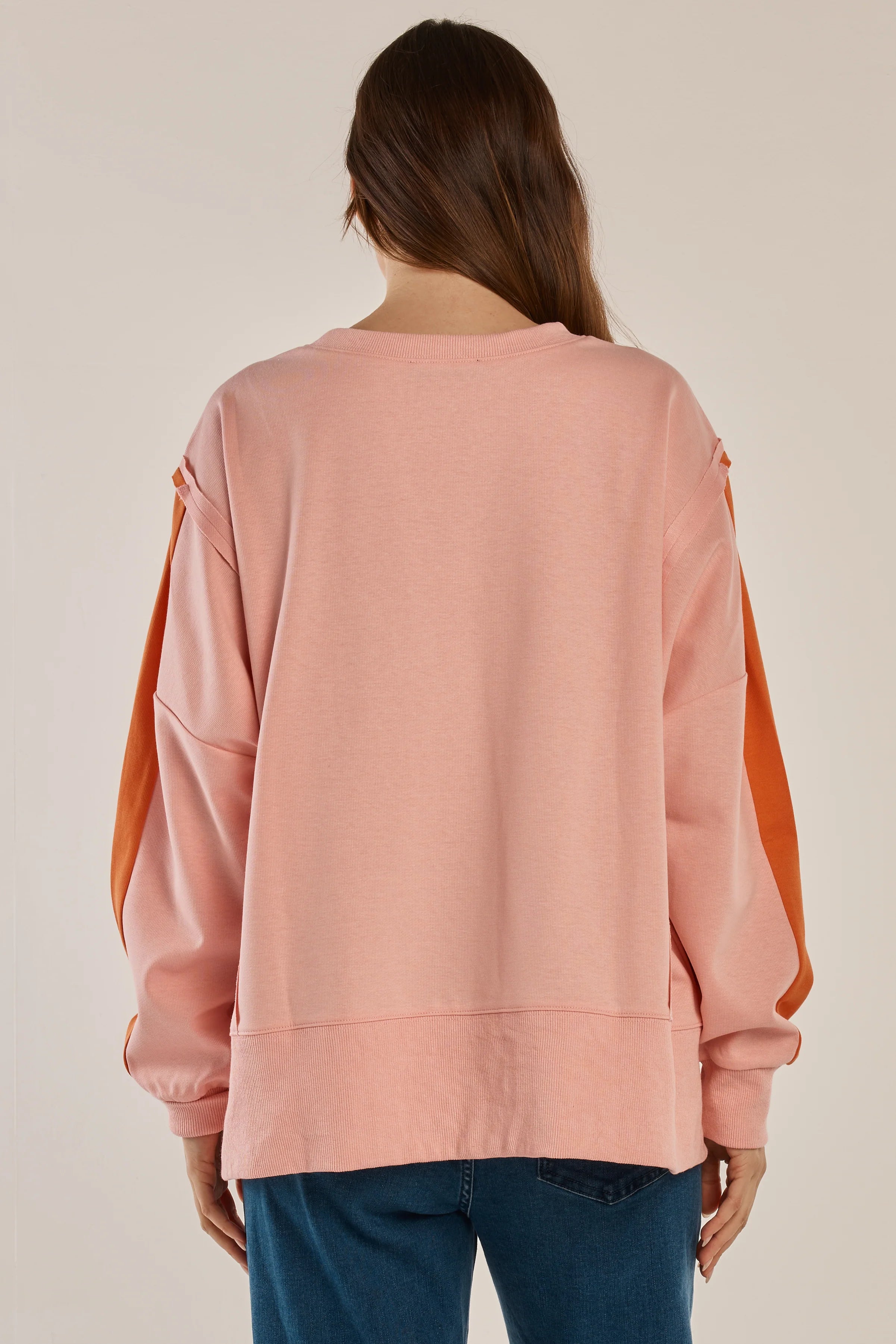 Betty Basic Tania Sweatshirt - Pink/Orange